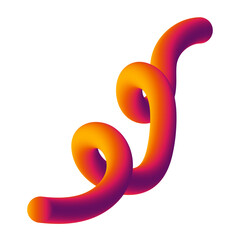 Obraz premium Abstract Gradient Spiral