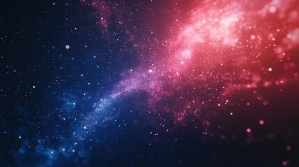 Obraz premium Colorful cosmic nebula in deep space showcasing vibrant gas clouds and stars