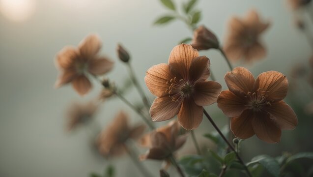 soft caramel floral image
