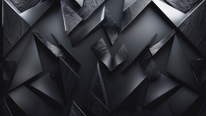 dark background featuring unconventional geometric shapes