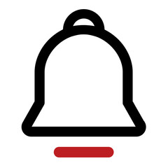 Copyright background management black and red outline icon pack