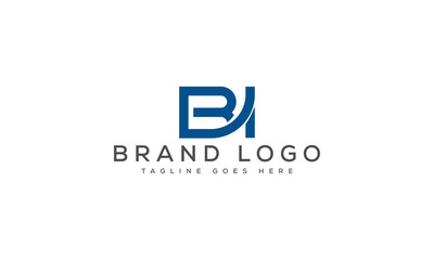 Fototapeta premium Creative BI logo for Branding and Startups.