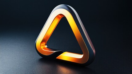 Golden Triangle Logo on Dark Background