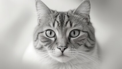 Felid gazing intently at you