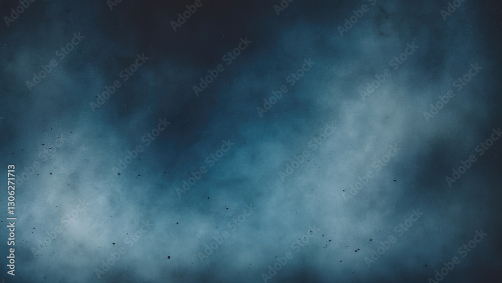 Wall mural abstract blue gradient texture background with a grainy effect.