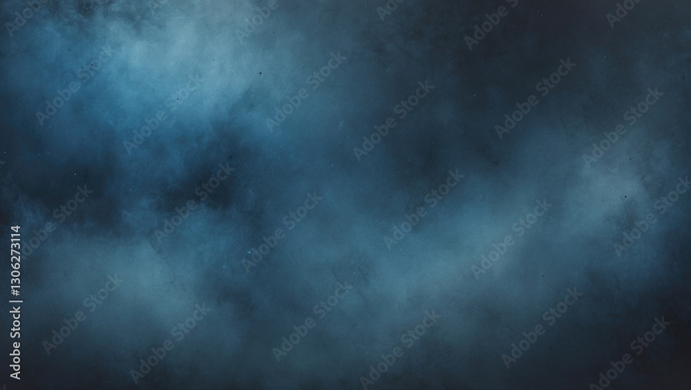 Wall mural backdrop featuring an abstract gradient of blue tones with a textured grainy effect.