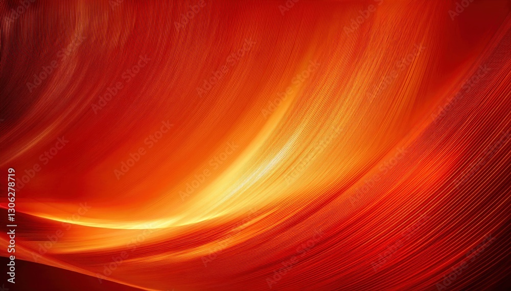 Poster vibrant abstract orange light wave pattern with dynamic motion effect, perfect for modern background and digital design