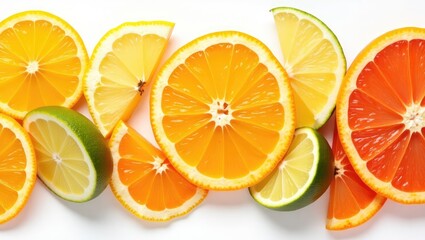 Obraz premium slices of various citrus fruits