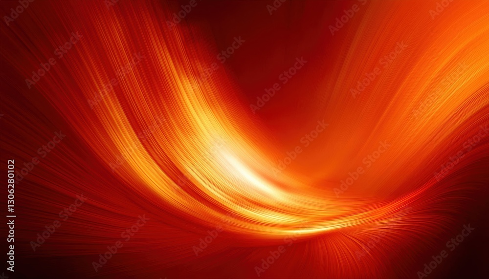 Poster vibrant abstract orange light wave pattern with dynamic motion effect, perfect for modern background and digital design