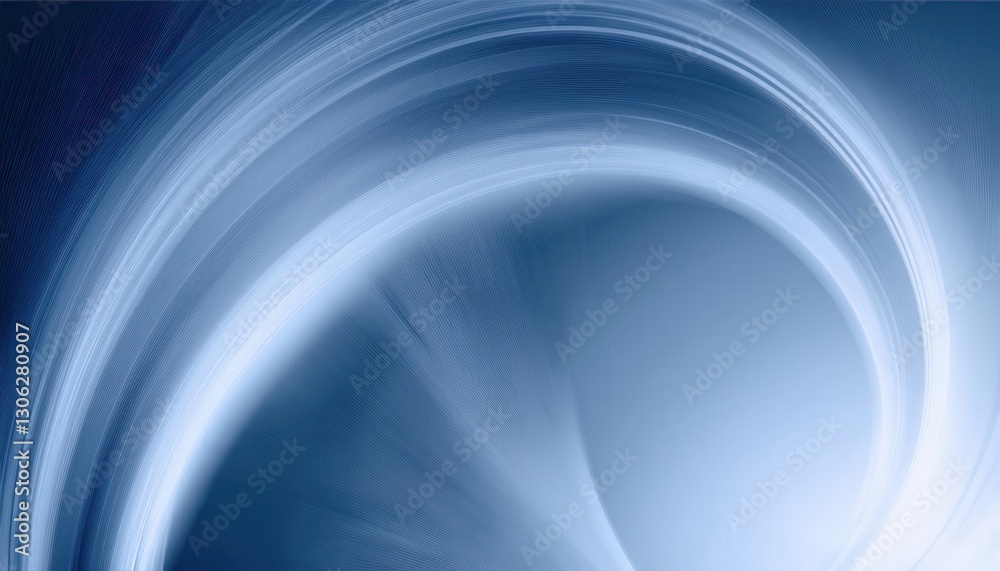 Poster abstract blue motion swirl with gradient light effect, futuristic digital wave background, modern dynamic design for technology, presentation, and creative projects


