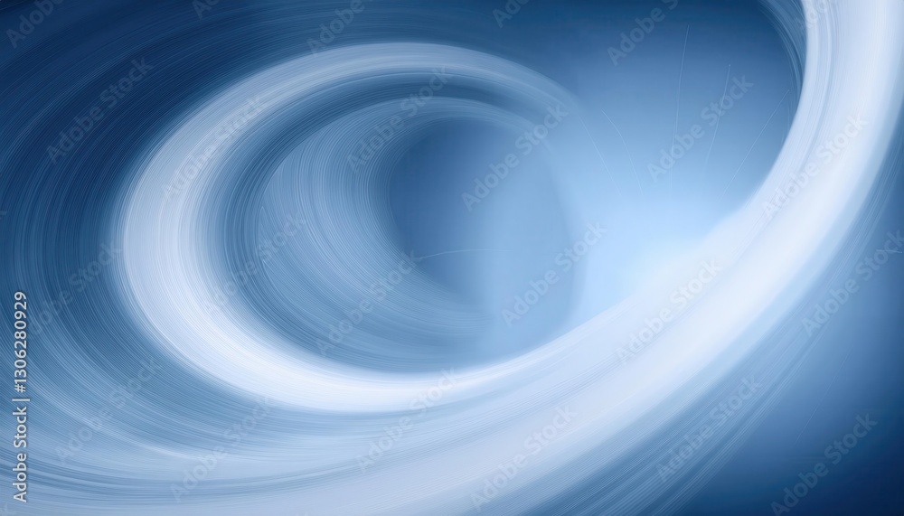 Aufkleber abstract blue motion swirl with gradient light effect, futuristic digital wave background, modern dy