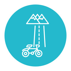 Cycling Tour Icon