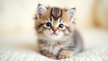 Obraz premium Charming kitten image. Adorable little kitty