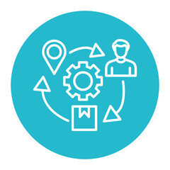 Supply Chain Management Icon