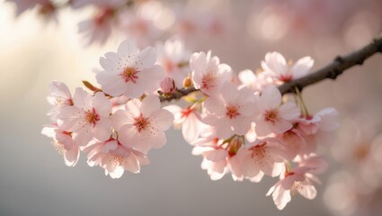 beautiful cherry blossoms in a Japanese setting