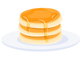 Pancakes with maple syrup