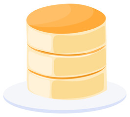 delicious pancake illustration