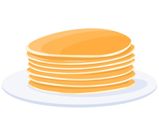 Delicious pancake illustration