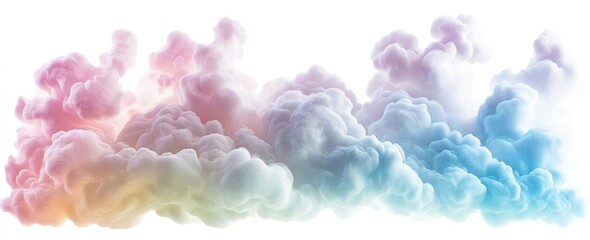 Fototapeta premium A vibrant cloud of pink and blue smoke, perfect for creating a colorful atmosphere in your designs and projects
