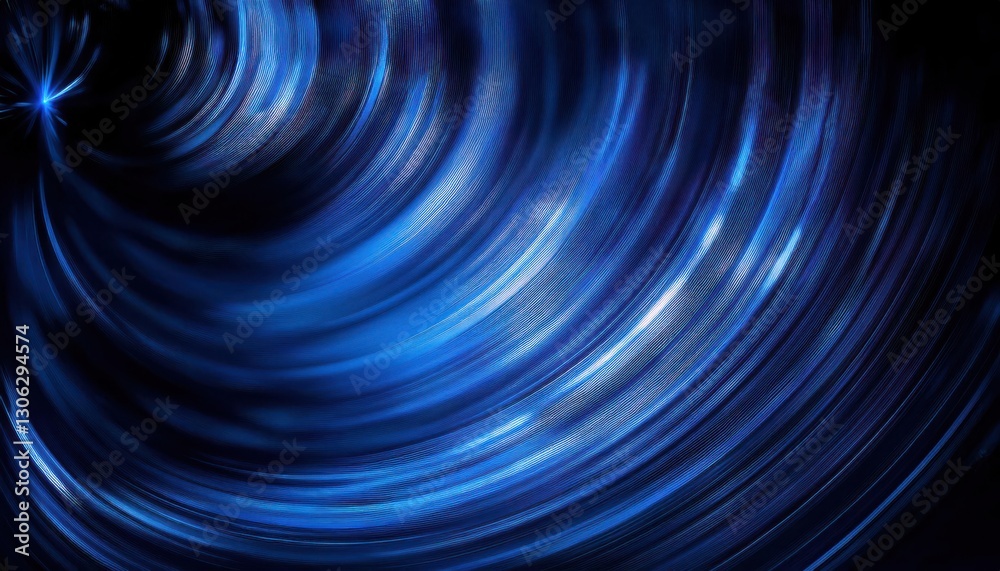 Poster dynamic blue light swirl with futuristic motion effect, abstract digital wave texture, perfect for background and design

