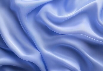 Obraz premium Soft Luxurious Blue Silk Fabric Texture with Gentle Waves and Natural Shine for Background or Fashion Design Use
