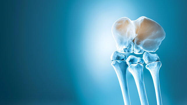 X-ray imaging of compound fracture medical facility x-ray image clinical environment close-up view orthopedic concept