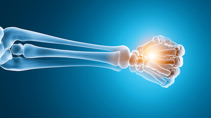 Medical examination forearm x-ray image clinical setting close-up view fracture analysis