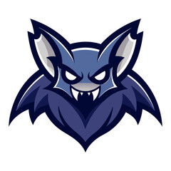 Obraz premium Bat head mascot logo design vector