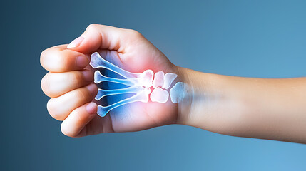 Pediatric x-ray of broken wrist hospital medical imaging clinical environment close-up bone examination