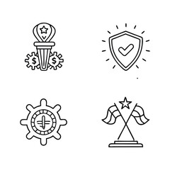 core values editable line icons 