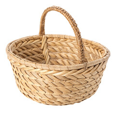 Obraz premium Woven Basket isolated on transparent background 