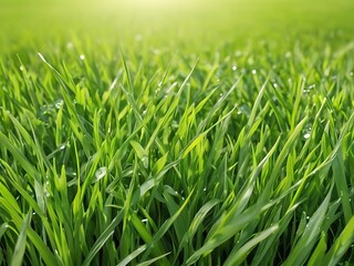 Obraz premium fresh spring green grass isolated