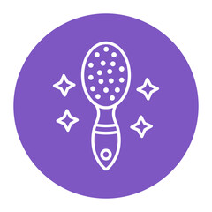 Baby hairbrush Icon