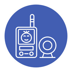 Fototapeta premium Baby monitor Icon