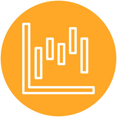 Waterfall Graph Icon