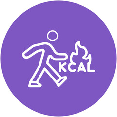 Fototapeta premium Calories Icon