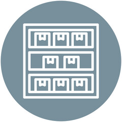 Obraz premium Shelf Capacity Icon