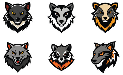 Binturong head mascot logo design vector