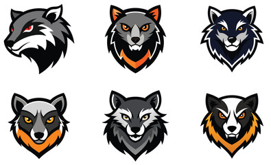 Binturong head mascot logo design vector