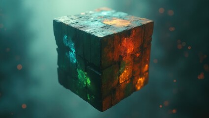 Obraz premium colorful abstract cube design