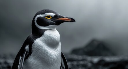 Naklejka premium close-up view of a penguin from Peninsula Valdes, Patagonia, Argentina