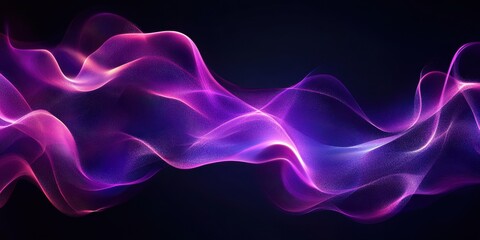 Obraz premium Vibrant Abstract Background of Colorful Fluid Waves in Shades of Purple and Pink Creating a Dreamlike Atmosphere with Smooth Flowing Motion