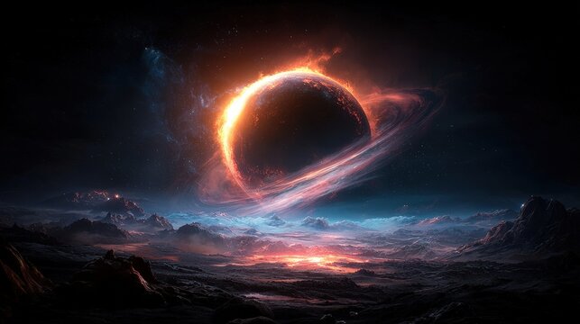 Alien Planet Sunrise - Powered by Adobe