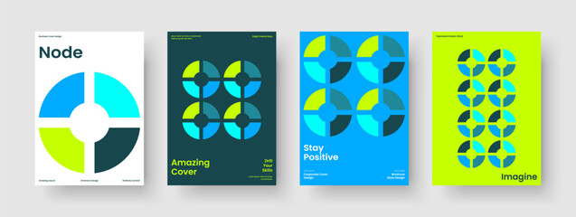 Obraz premium Isolated Poster Template. Modern Business Presentation Design. Abstract Report Layout. Brochure. Banner. Flyer. Book Cover. Background. Journal. Handbill. Catalog. Magazine. Portfolio. Leaflet