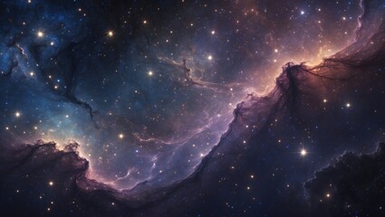 Fototapeta premium celestial bodies in the vast cosmos. The universe brims with celestial gas and stars. the distant galaxies