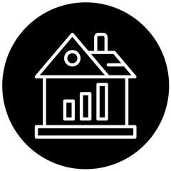 Vector Design House Stats Icon Style