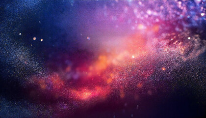 Obraz premium Neon colors. Neon gradient background. Universe. Outer space. Planet image.