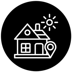 Vector Design House Direction Icon Style