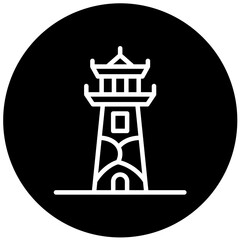 Vector Design Lighthouse Icon Style