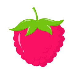 Cute Hand Drawn Raspberry Fruit